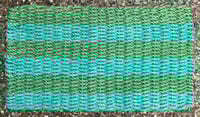 Image 1 of Green & Aqua - Two Tone - 35 Fathom - Lobster Rope Mat