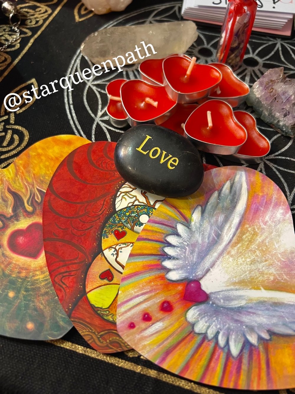 Image of RED INTENTION CANDLE AND READING