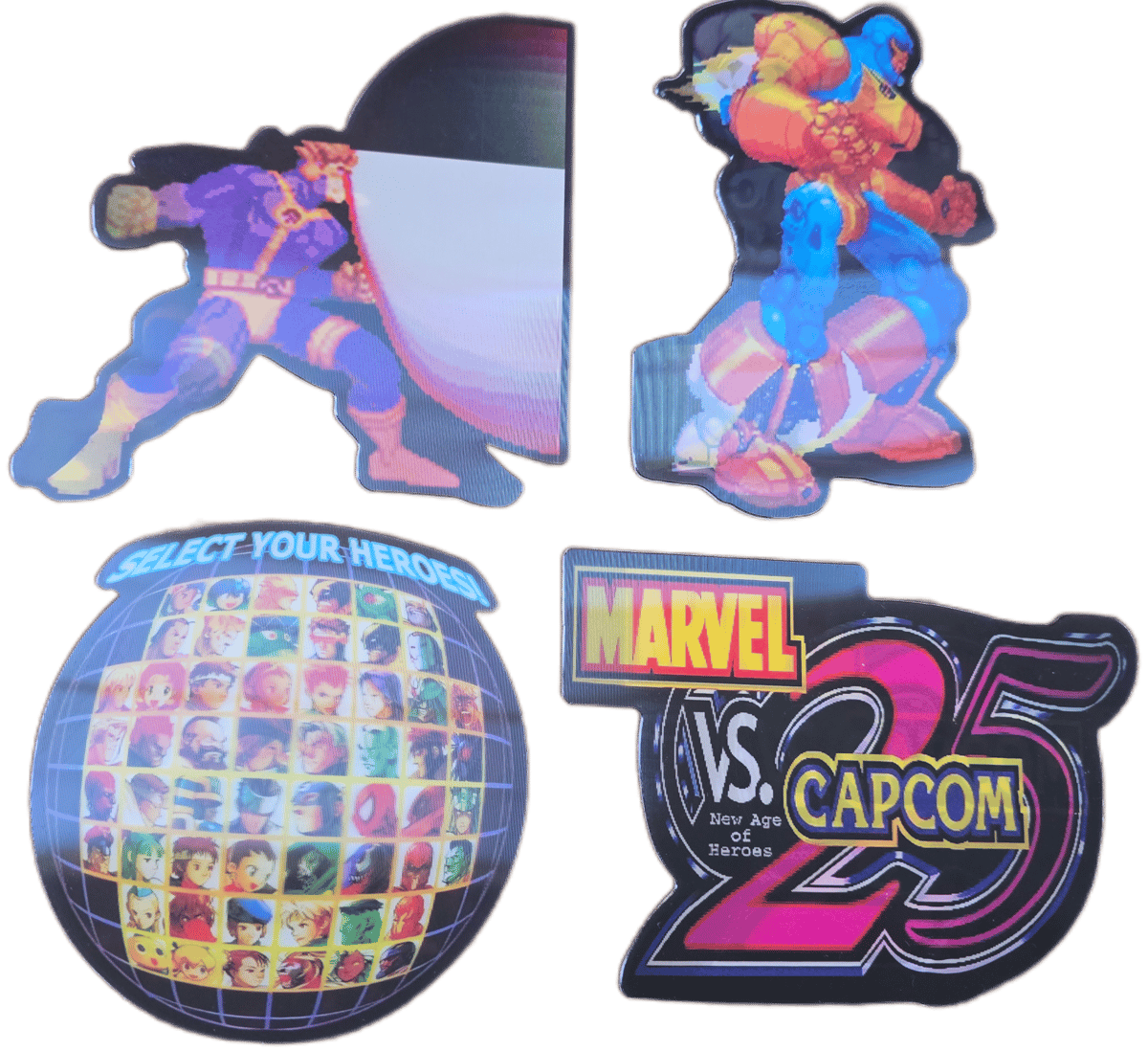 Complete MVC2 3D Sticker collection pack! | Arcade Candy Co.