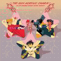 Tri Gun Acrylic Charm