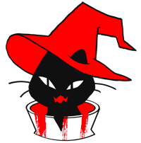 Witch Cat - Sticker