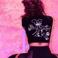 Image 3 of Desperate Pleasures Tee (WHT on BLK)