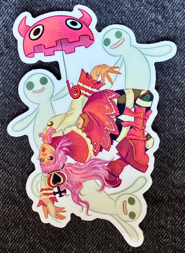Image of horo horo no mi perona ONE PIECE glossy sticker