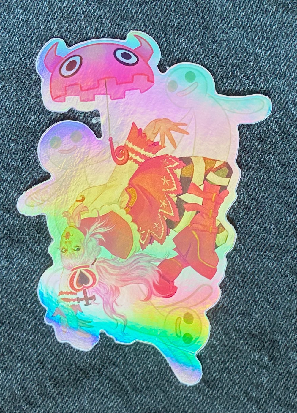 Image of horo horo no mi perona ONE PIECE glossy sticker