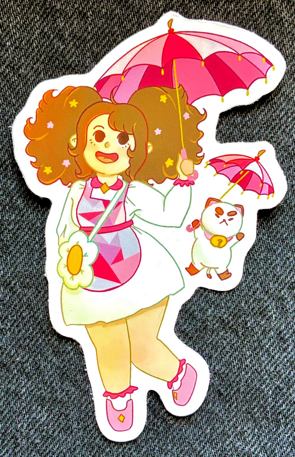 Image of bee and puppycat sticker