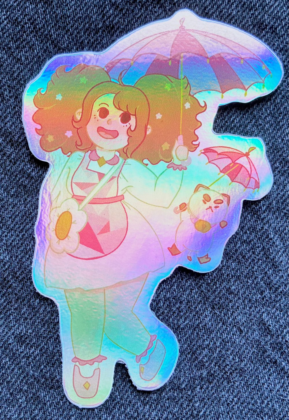 Image of bee and puppycat sticker