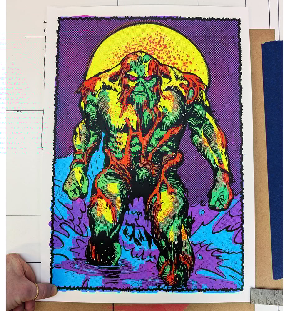 Image of Swamped! Blacklight Poster