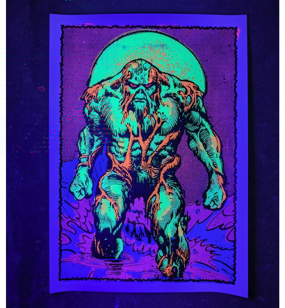 ZACHMERRILLPRINTS — Swamped! Blacklight Poster