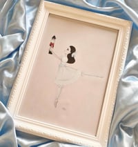 Image 3 of 'Clara And The Nutcracker' Pink Chistmas Limited Edtion Print ♡