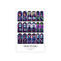 Image 5 of VILLAINS & LATTES HALLOWEEN NAIL DECALS 