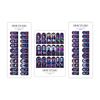 Image 2 of VILLAINS & LATTES HALLOWEEN NAIL DECALS 