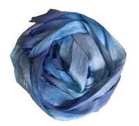 Image 3 of Ready To Ship! 10YD. FULL MOON HAND DYED SARI SILK RIBBON BY COLOR BURST SILK