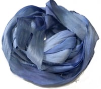 Image 2 of Ready To Ship! 10YD. SHOOTING STAR  HAND DYED SARI SILK RIBBON BY COLOR BURST SILK