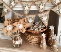 Image 4 of #14 Rustic Christmas Bunting - 10 Flags