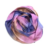 Image 1 of 10YD. CAROUSEL HAND DYED SARI SILK RIBBON BY COLOR BURST SILK