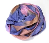 Image 2 of 10YD. CAROUSEL HAND DYED SARI SILK RIBBON BY COLOR BURST SILK
