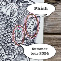 Image 2 of PHISH summer 2024 Ink painting art PRINT Card and Mini Poster