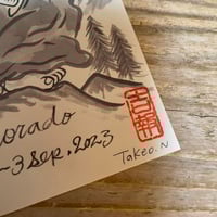 Image 4 of PHISH DICKS 2023 Ink painting art PRINT Card and Mini Poster