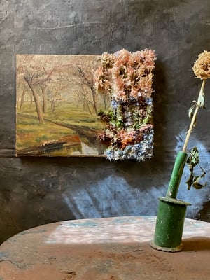 Image of altered perspective painting - cherry blossom