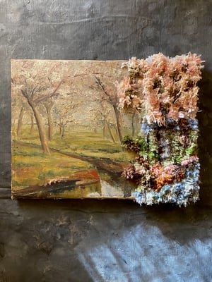Image of altered perspective painting - cherry blossom