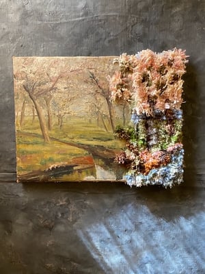 Image of altered perspective painting - cherry blossom