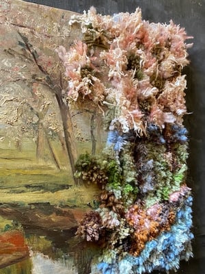 Image of altered perspective painting - cherry blossom