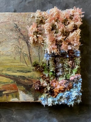 Image of altered perspective painting - cherry blossom