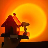Image 3 of Peanuts Snoopy Redhouse Sunset Lamp