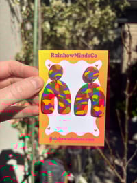 Image 1 of Carnival arch polymer clay earrings 
