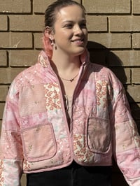 Image 1 of Light Pink Quilted Jacket
