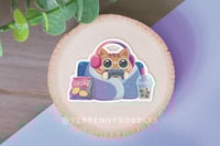Comfy Gaming Cat - Sticker