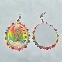 Image 2 of Indigenous Beaded Neon Earrings