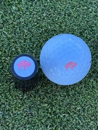 Image 1 of Buffalo Golf Ball Stamp - Gift for Buffalo Fan - Vintage Buffalo Custom Golf Ball Marker - Person...