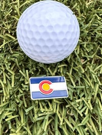Image 1 of Colorado Golf Ball Marker - Colorado Magnetic Hat Clip for Golf - Gift for Golf Dad - Colorado St...