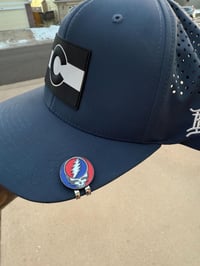 Image 2 of Grateful Golf Ball Marker Magnetic Hat Clip for Golf - Gift for Golf Fan - Gift for Deadhead - St...