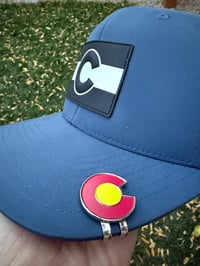 Image 2 of Colorado C Golf Ball Marker - Colorado Magnetic Hat Clip for Golf - Gift for Golf Dad CU - Colora...