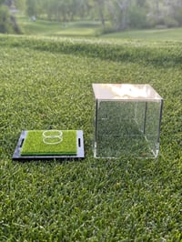 Image 4 of Premium Golf Ball Display Case with Turf Base | Personalized Golf Ball | Gift for Father's Day | ...