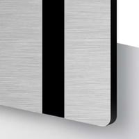 Image 2 of Brushed Silver Effect Hello Horse Stable Plate – Includes Lifetime Subscription