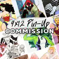Image 1 of Commission for a Hand-Drawn 9 x 12 Pin-up • Sci-Fi • Fantasy • Comics • Pop Culture