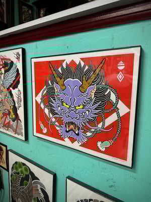 Image of Gouache Dragon Original Paintiing