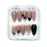 Priklijuojami nagai - Strawberry Espresso (Vidutinio ilgio)