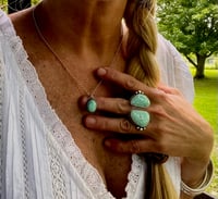 Image 1 of Royston Turquoise Pendant Necklace 