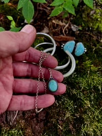 Image 2 of Royston Turquoise Pendant Necklace 