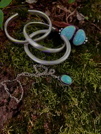 Image 3 of Royston Turquoise Pendant Necklace 