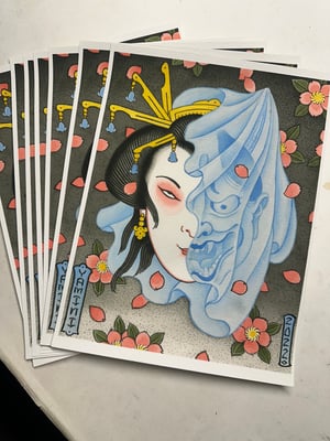 Image of Hannya/Geisha Print