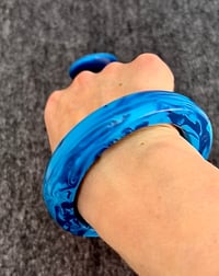 Image 1 of NEW! blue ink bangle