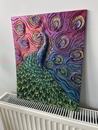 Image 2 of Texture Art Peacock