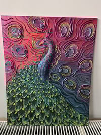 Image 1 of Texture Art Peacock