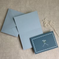 Image 8 of Lily of the valley thank you card note card with matching envelope Sets of 5