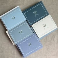 Image 7 of Lily of the valley thank you card note card with matching envelope Sets of 5